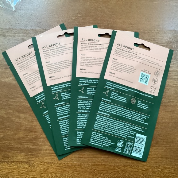 Botanics The Power of Plants All Bright Vitamin C Glow Sheet Mask Bundle - Picture 3 of 7